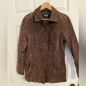BGSD suede leather coat